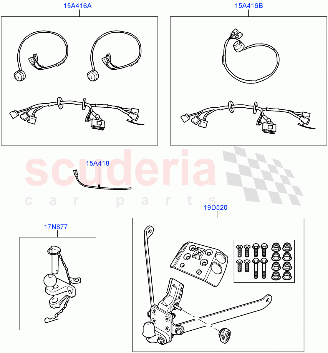 Tow Bar Installation (Accessory) ((V) FROMAA000001) of Land Rover Land Rover Discovery 4 (2010-2016) [3.0 Diesel 24V DOHC TC]