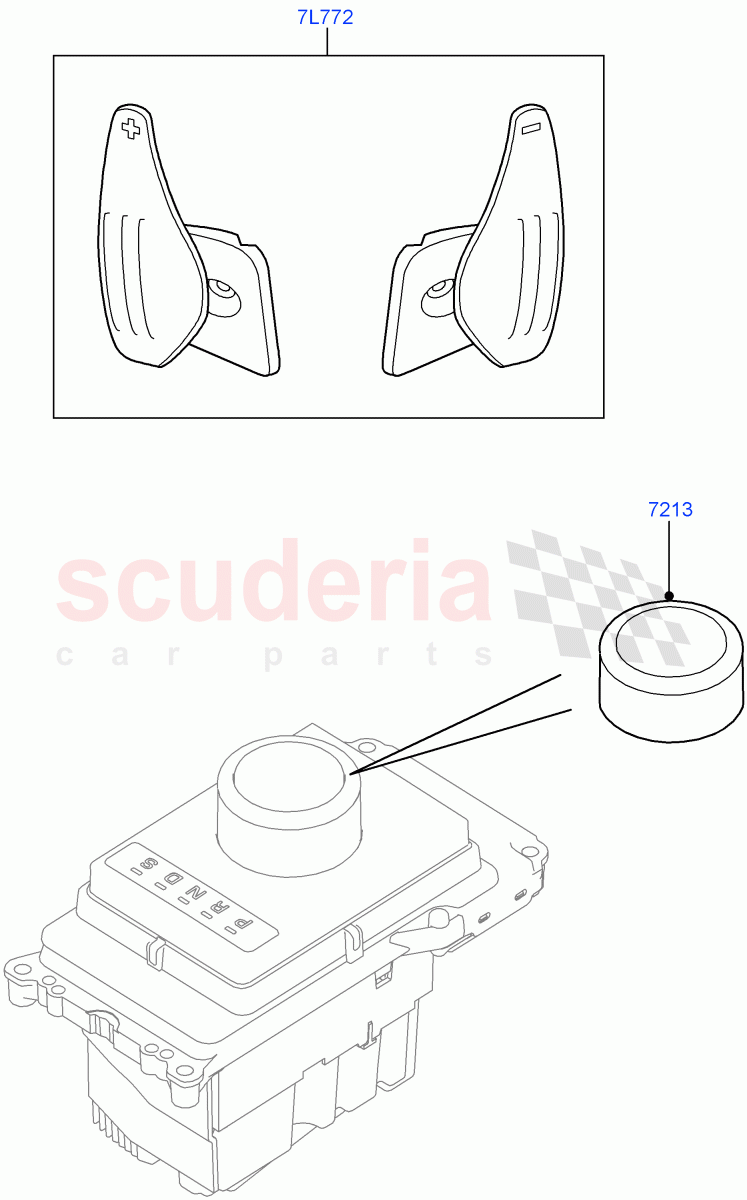 Interior Styling Finishers(Accessory, Gear Knob)(Halewood (UK),Itatiaia (Brazil)) of Land Rover Land Rover Discovery Sport (2015+) [1.5 I3 Turbo Petrol AJ20P3]