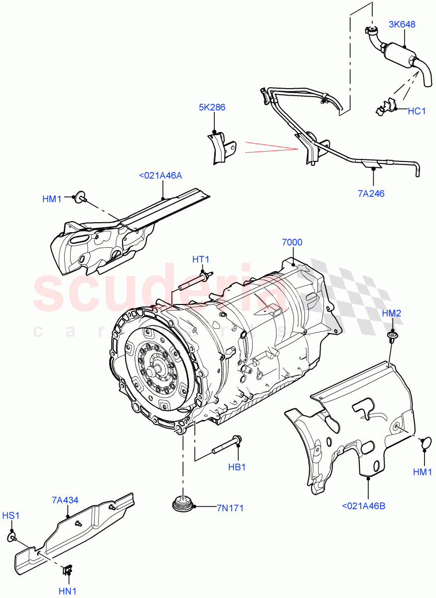 Auto Trans Assy & Speedometer Drive (3.0L AJ20D6 Diesel High, 8 Speed Auto Trans ZF 8HP76) ((V) FROMMA000001) of Land Rover Land Rover Range Rover Velar (2017+) [3.0 DOHC GDI SC V6 Petrol]
