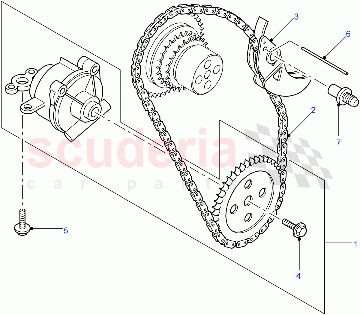 Oil Pump (2.4L Duratorq-TDCi HPCR (140PS) -Puma) ((V) FROM7A000001, (V) TOBA999999) of Land Rover Land Rover Defender (2007-2016)