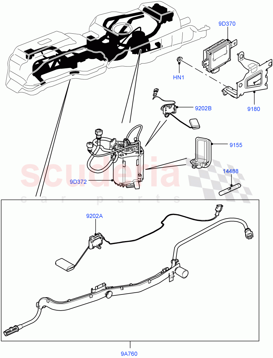 Fuel Pump And Sender Unit (5.0L OHC SGDI NA V8 Petrol - AJ133) ((V) FROMAA000001) of Land Rover Land Rover Discovery 4 (2010-2016) [5.0 OHC SGDI NA V8 Petrol]