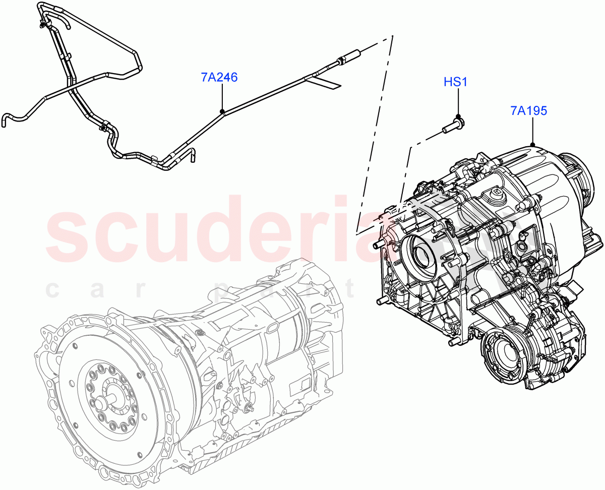 Transfer Drive Case (Nitra Plant Build) (3.0L AJ20D6 Diesel High, With 2 Spd Trans Case With Ctl Trac) ((V) FROMM2000001) of Land Rover Land Rover Defender (2020+) [2.0 Turbo Diesel]