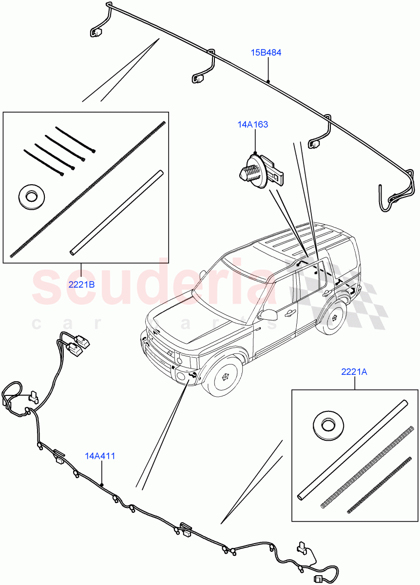 Electrical Wiring - Body And Rear (Bumper) ((V) FROMAA000001) of Land Rover Land Rover Discovery 4 (2010-2016) [2.7 Diesel V6]