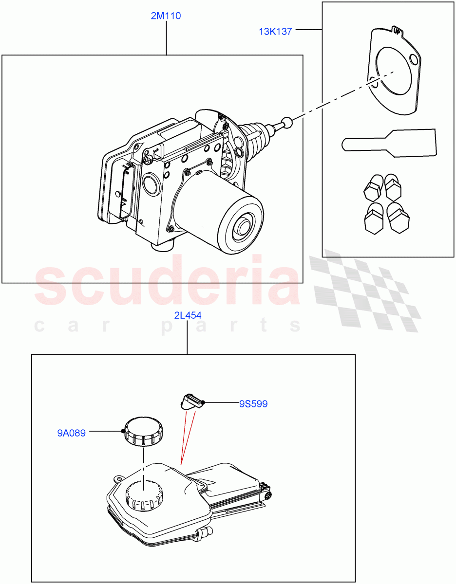 Brake And ABS Pump(1.5L AJ20P3 Petrol High PHEV,Changsu (China))((V)TOMG140568) of Land Rover Land Rover Discovery Sport (2015+) [1.5 I3 Turbo Petrol AJ20P3]