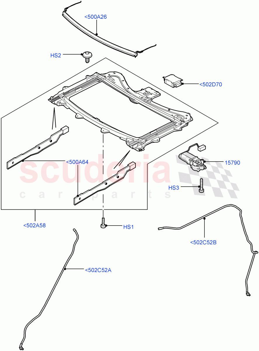 Sliding Roof Mechanism And Controls(Power Tilt/Slide Sun Roof)((V)FROMAA000001) of Land Rover Land Rover Discovery 4 (2010-2016) [2.7 Diesel V6]