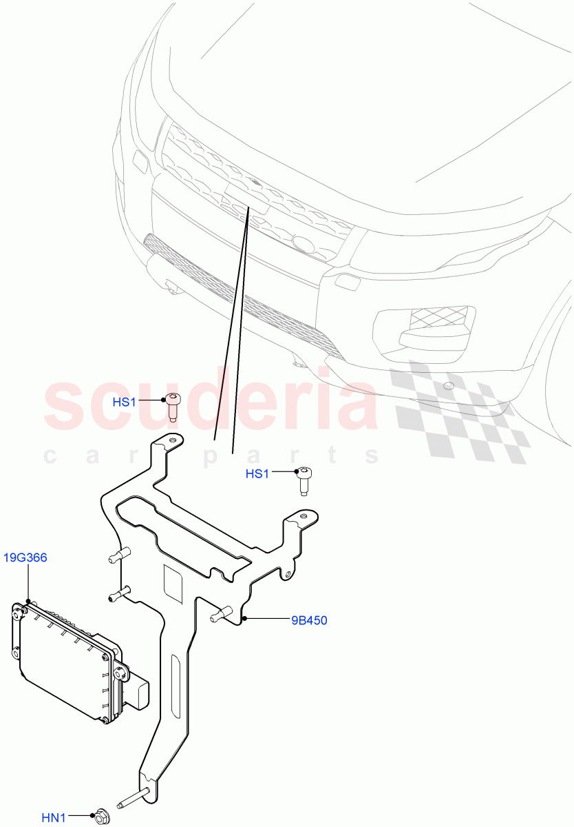 Speed Control (2.0L 16V TIVCT T/C 240PS Petrol, Changsu (China), With Adaptive Speed Control) ((V) FROMEG000001) of Land Rover Land Rover Range Rover Evoque (2012-2018) [2.0 Turbo Petrol GTDI]