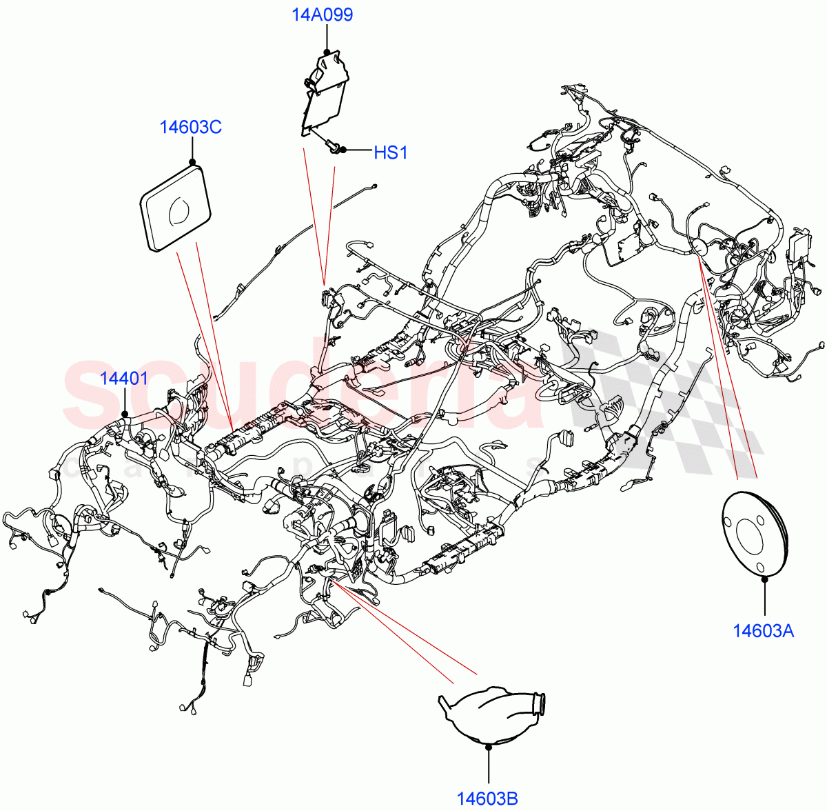 Main Harness of Land Rover Land Rover Range Rover (2022+) [4.4 V8 Turbo Petrol NC10]