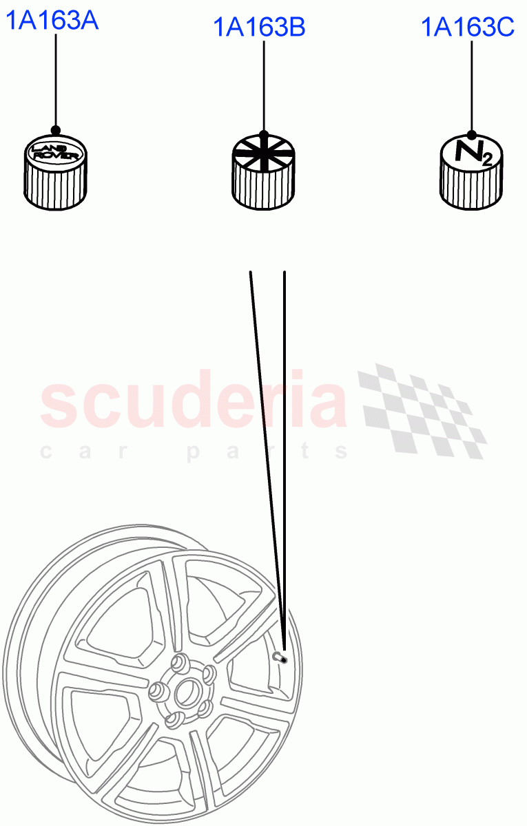 Wheel Ornamentation(Accessory)(Halewood (UK),Itatiaia (Brazil)) of Land Rover Land Rover Discovery Sport (2015+) [2.0 Turbo Petrol GTDI]