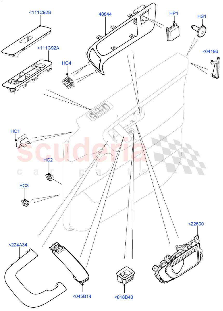 Front Door Trim Installation(Itatiaia (Brazil))((V)FROMGT000001) of Land Rover Land Rover Discovery Sport (2015+) [2.0 Turbo Diesel]