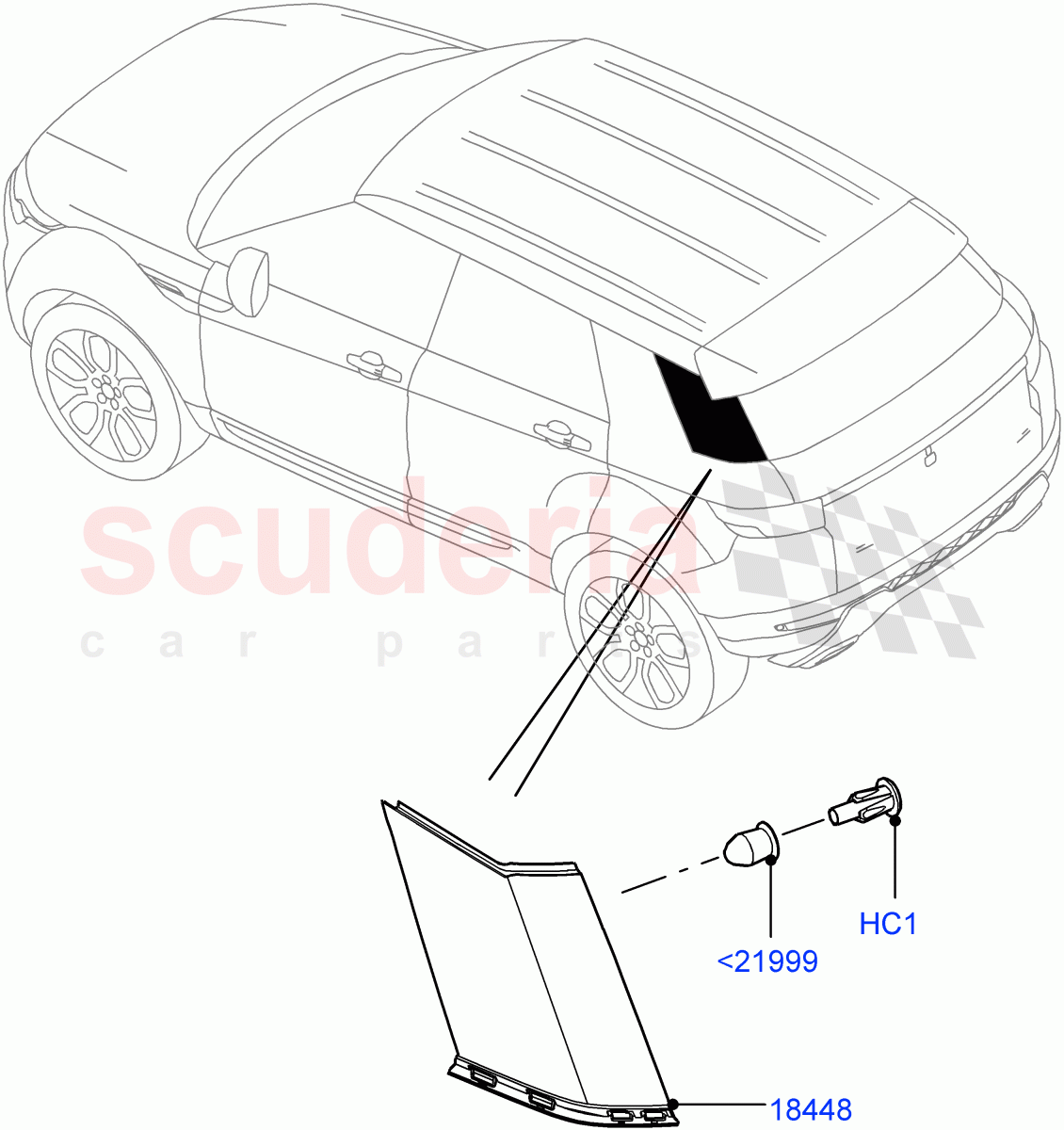 Luggage Compartment Door(Finishers)(Itatiaia (Brazil))((V)FROMGT000001) of Land Rover Land Rover Range Rover Evoque (2012-2018) [2.0 Turbo Diesel]