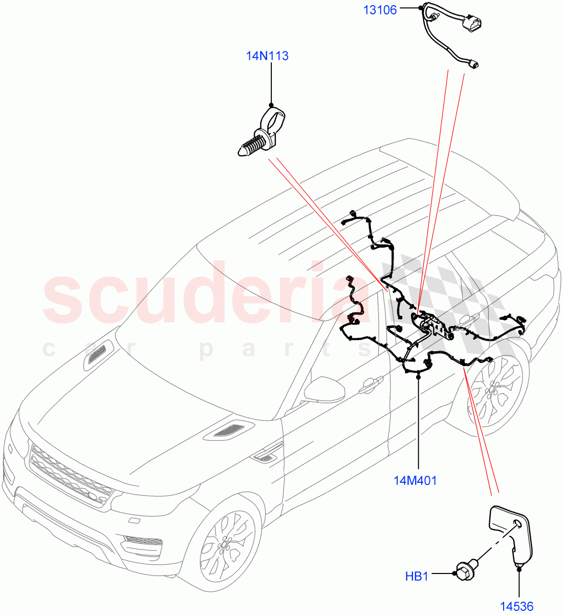 Electrical Wiring - Chassis(Chassis) of Land Rover Land Rover Range Rover Sport (2014+) [2.0 Turbo Diesel]