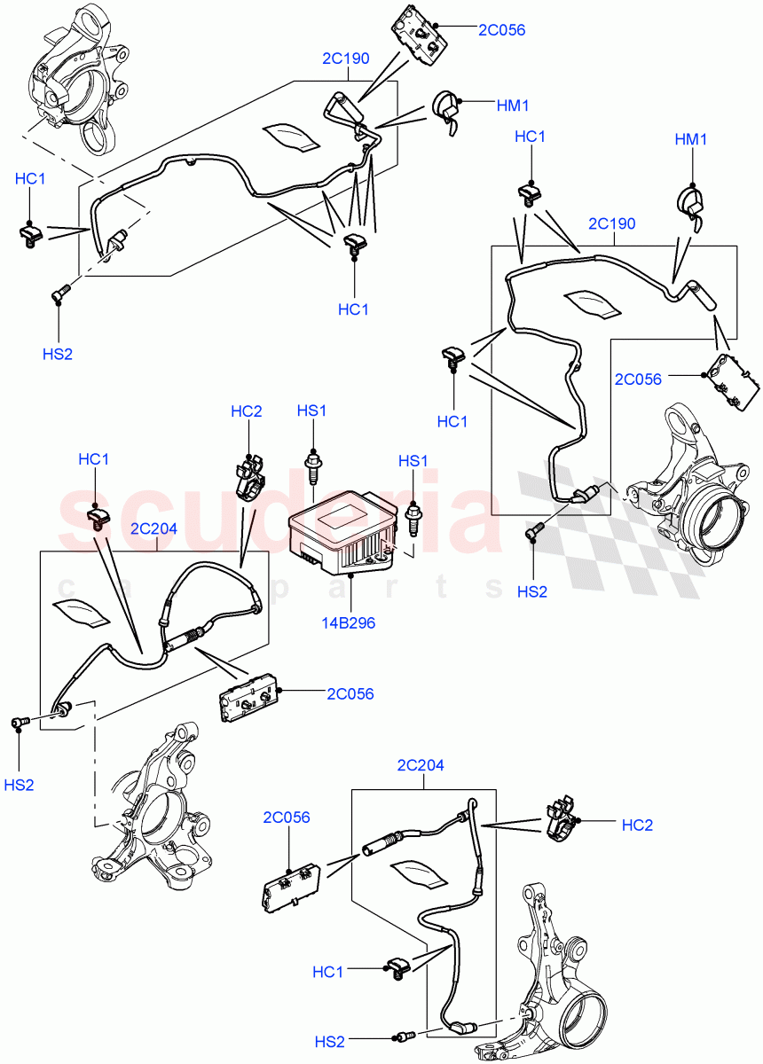 Anti-Lock Braking System(ABS/Speed Sensor)((V)FROMAA000001) of Land Rover Land Rover Range Rover (2010-2012) [5.0 OHC SGDI SC V8 Petrol]