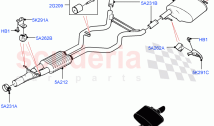 SYSTEME D'ECHAPPEMENT ARRIERE (2.0L I4 HIGH DOHC AJ200 PETROL) ((V) FROMJA000001)