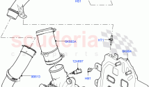 INTERCOOLER/CONDUITS D'AIR ET TUYAUX (2.0L AJ20D4 DIESEL MID PTA, HALEWOOD (UK), 2&hellip;