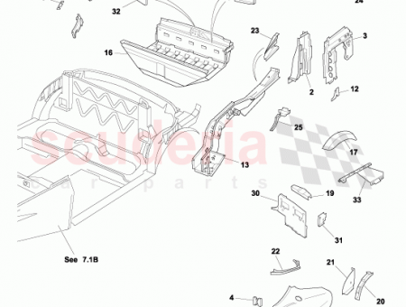 Photo of NUT ASSEMBLY PLATE ON SUPPORT EXHAUST RH 60…