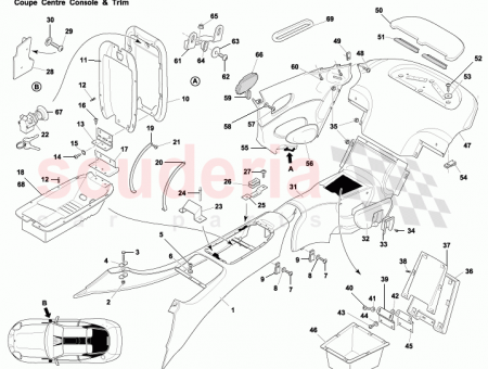 Photo of Console assy trimmed front…