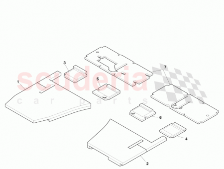 Photo of Insulation Assembly Front Floor Pan RH 6G33 114A42…