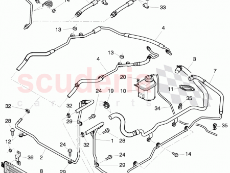 Photo of oil pipe cooling pipe steering gear…