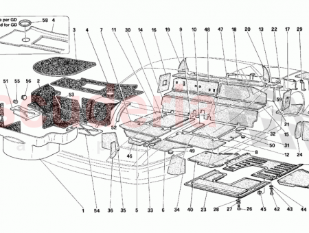 Photo of Sound insulation for RH rear inner floor…