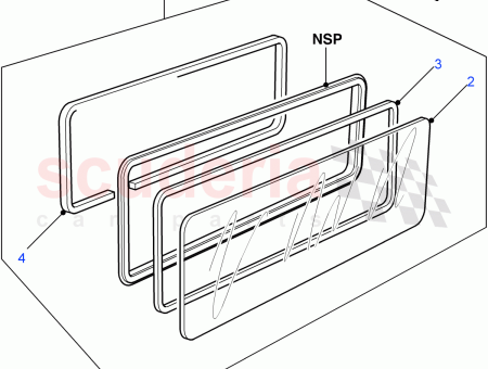 Photo of VERRE PANNEAU LAT RAL DE LA CARROSSERIE FIXE…