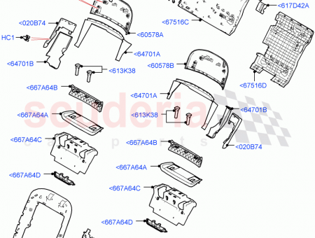 Photo of BEZEL SEAT BACK LATCH HANDLE…