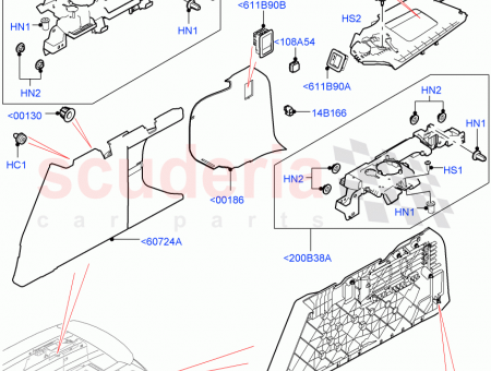 Photo of SUPPORT REAR PACKAGE TRAY TRIM…