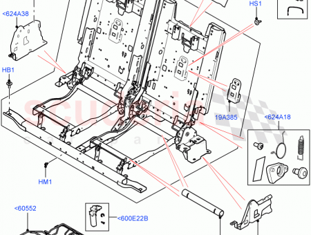 Photo of FRAME REAR SEAT BACK RETAINING…