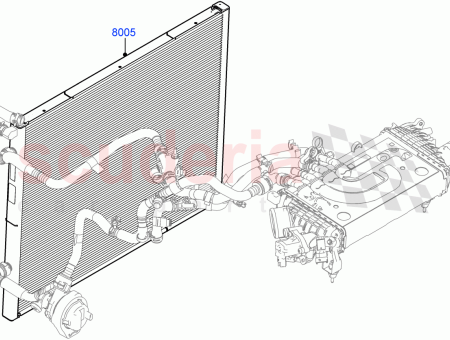 Photo of RADIATEUR REFROIDISSEUR D AIR DE CHARGE D EAU…