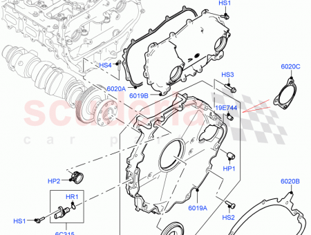 Photo of COVER CYLINDER BLOCK REAR…