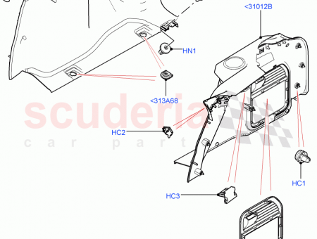 Photo of HOOK LUGGAGE COMPARTMENT TIE DOWN…