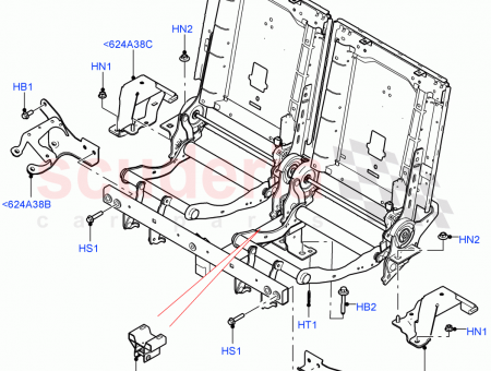 Photo of FRAME REAR SEAT BACK RETAINING…