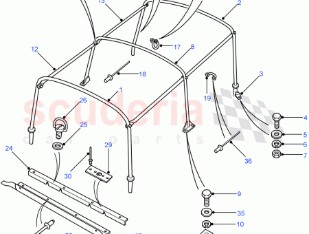 Photo of BARRE ATTACHE DE SUSPENSION AVANT…