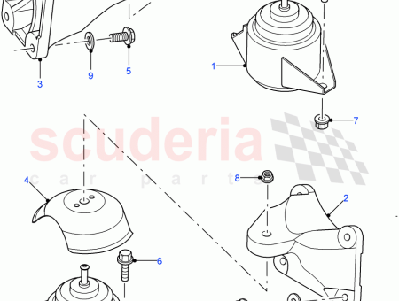 Photo of SUPPORT SUPPORT AVANT DU MOTEUR…