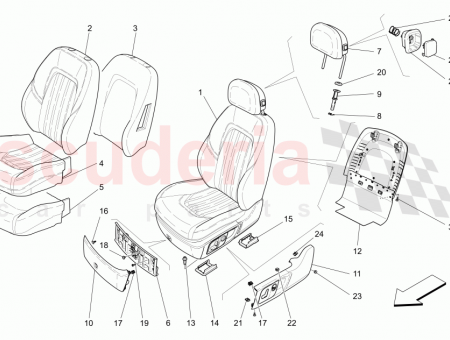 Photo of FRONT LH SEAT ASSEMBLY LEFT HAND DRIVE SEAT…