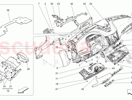 Photo of STEERING COLUMN UPPER GUARD SEATS IN LEATHER GRAIN…