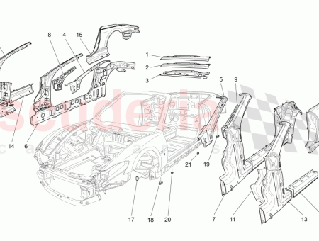 Photo of L H FRONT PILLAR INNER REINFORCEMENT…