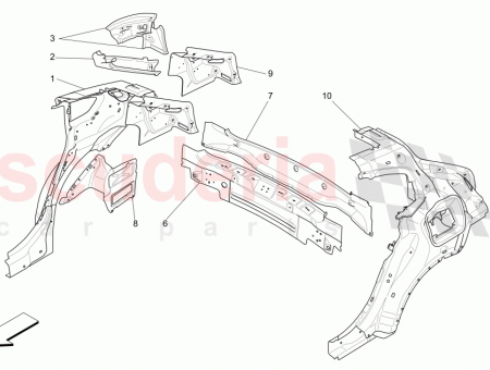 Photo of LH REAR LIGHT HOUSING BASE ASSEMBLY…