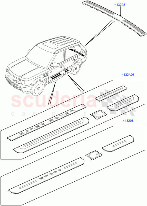 Part Diagram for Land Rover LR005038