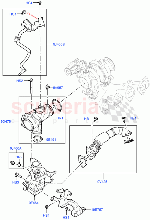 Part Diagram for Land Rover LR156344