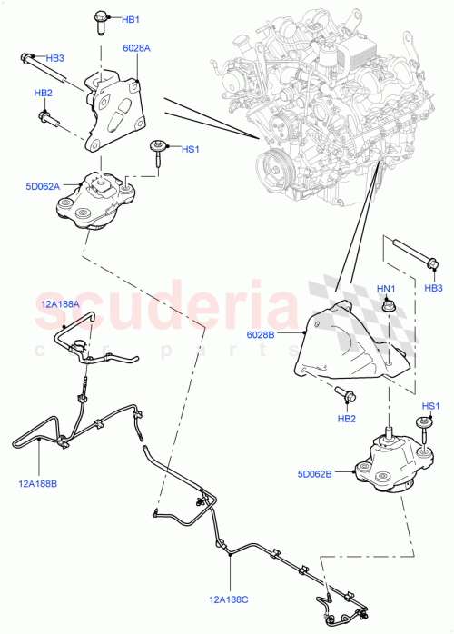 Part Diagram for Land Rover LR072190