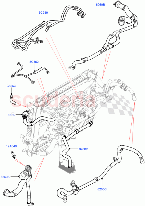 Part Diagram for Land Rover LR091522
