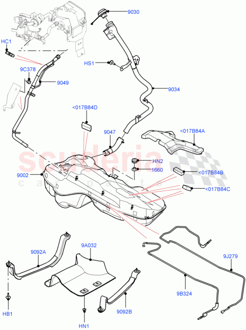 Part Diagram for Land Rover LR141308