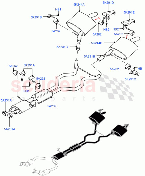 Part Diagram for Land Rover LR105228