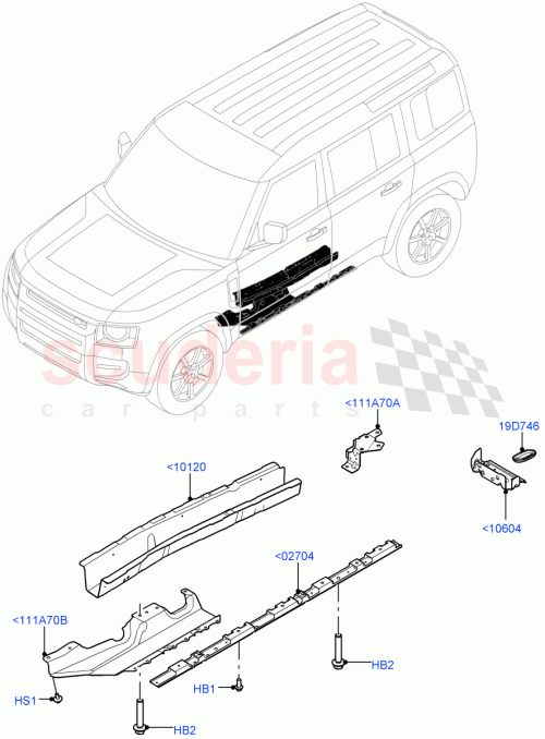 Part Diagram for Land Rover LR143202