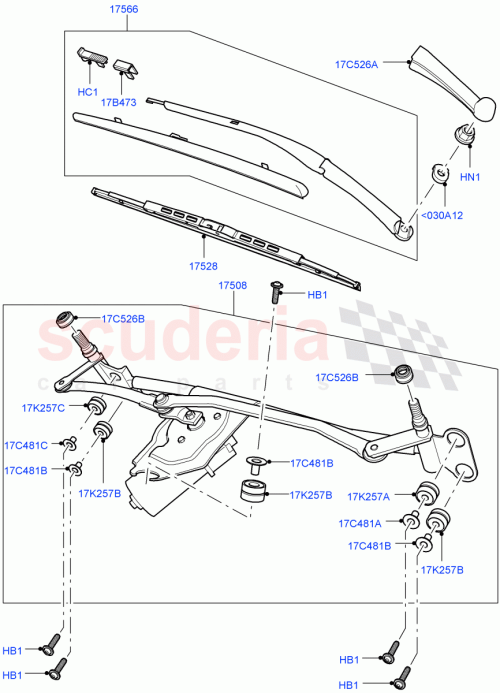 Part Diagram for Land Rover DLR000030