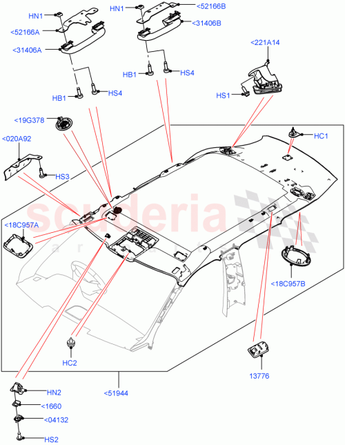 Part Diagram for Land Rover LR149735