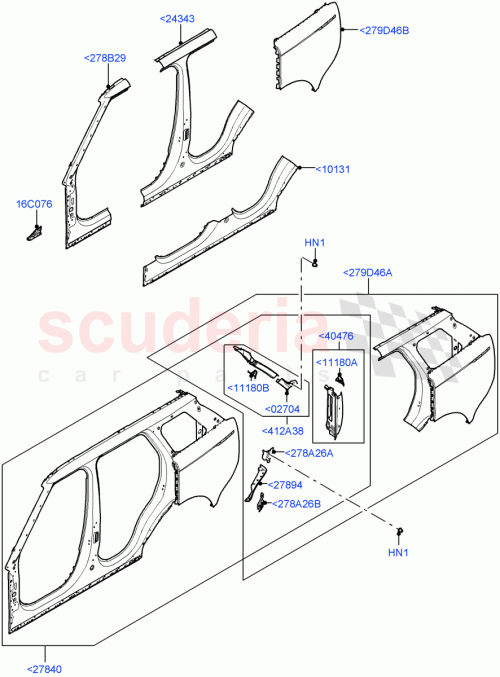 Part Diagram for Land Rover LR151516