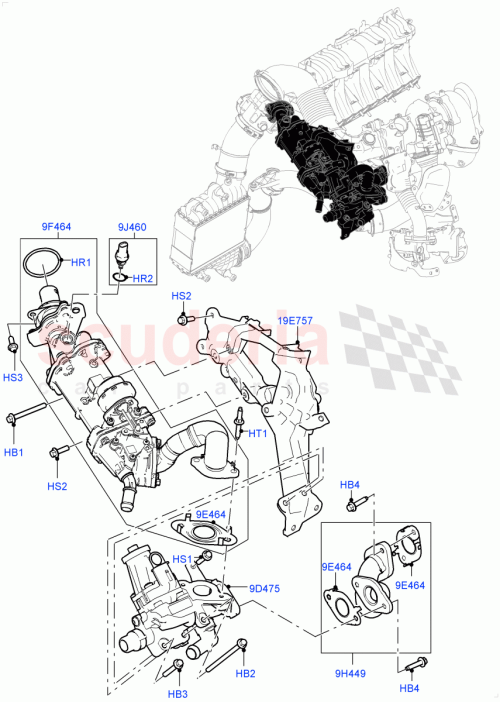Part Diagram for Land Rover LR116746