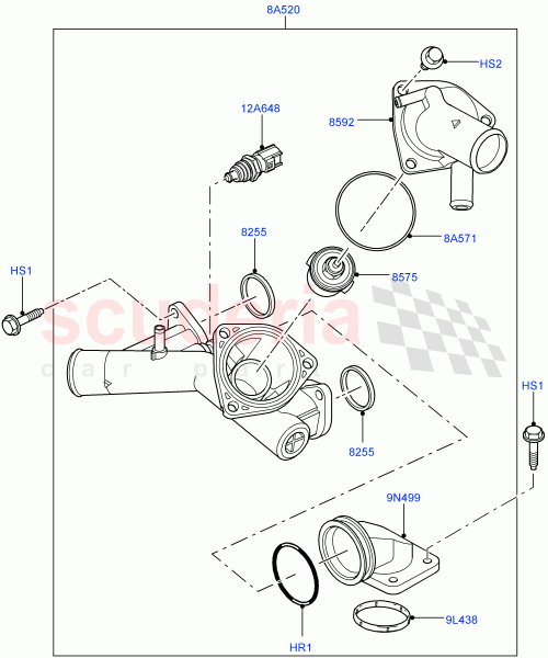 Part Diagram for Land Rover 4646010