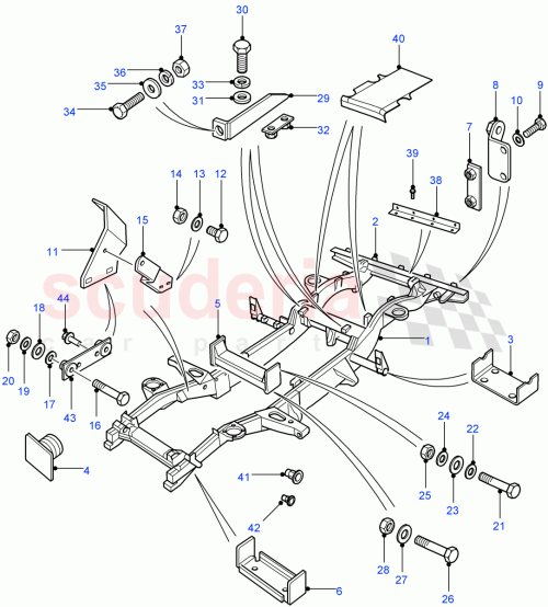 Part Diagram for Land Rover XYG500140